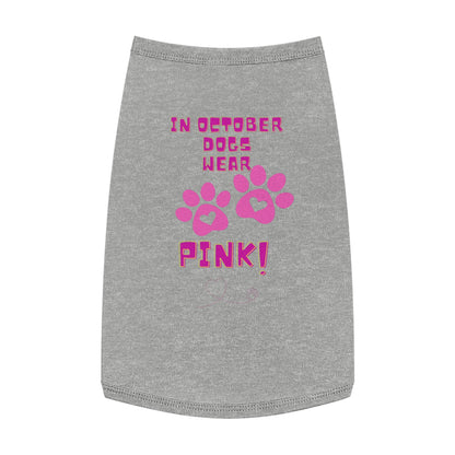 Pet Tank Top - October We Wear Pink