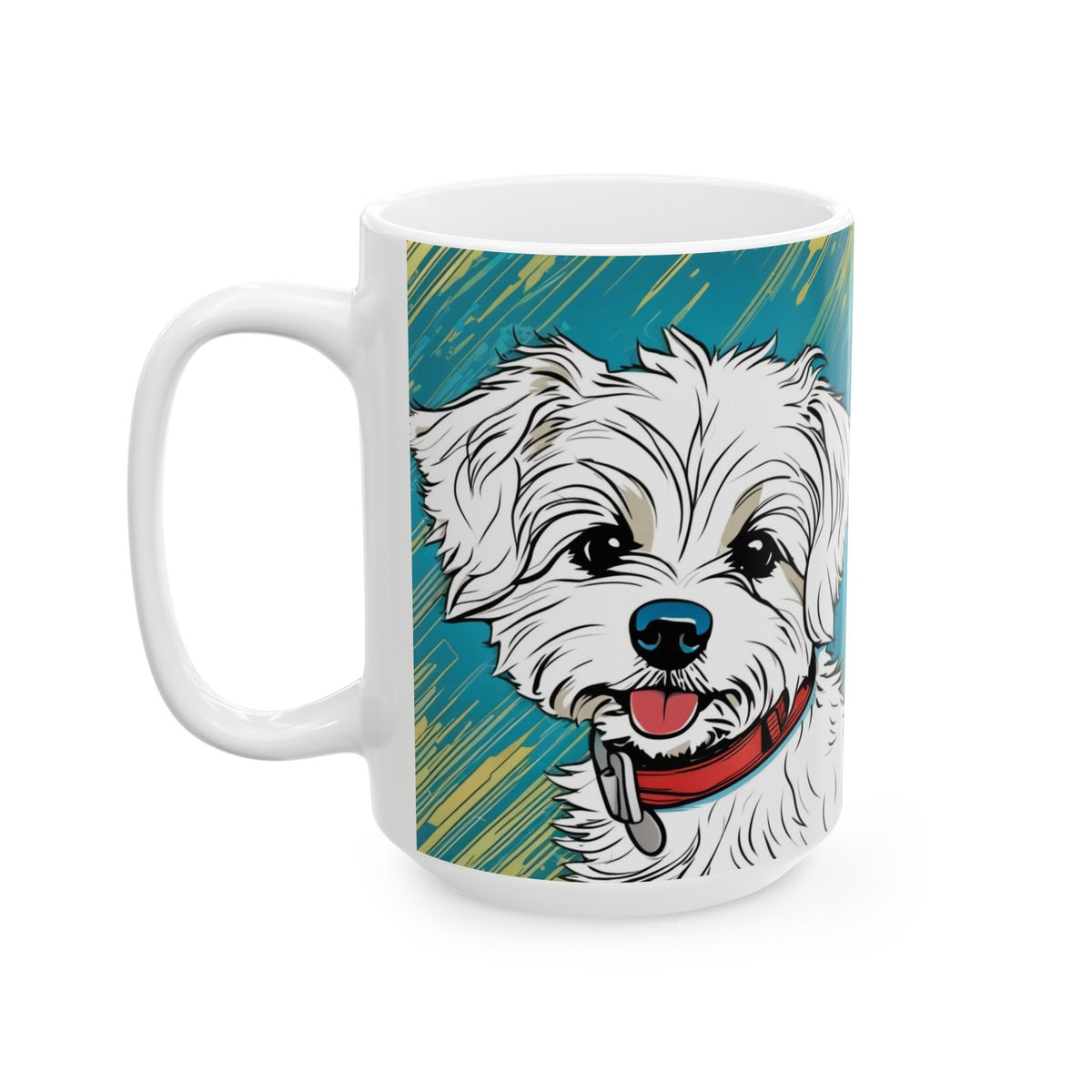 Cartoon Westie Ceramic Mug, (11oz, 15oz)