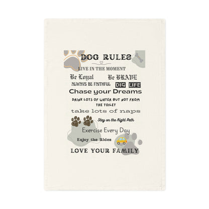 DOG RULES - Cotton Tea Towel