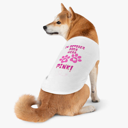 Pet Tank Top - October We Wear Pink