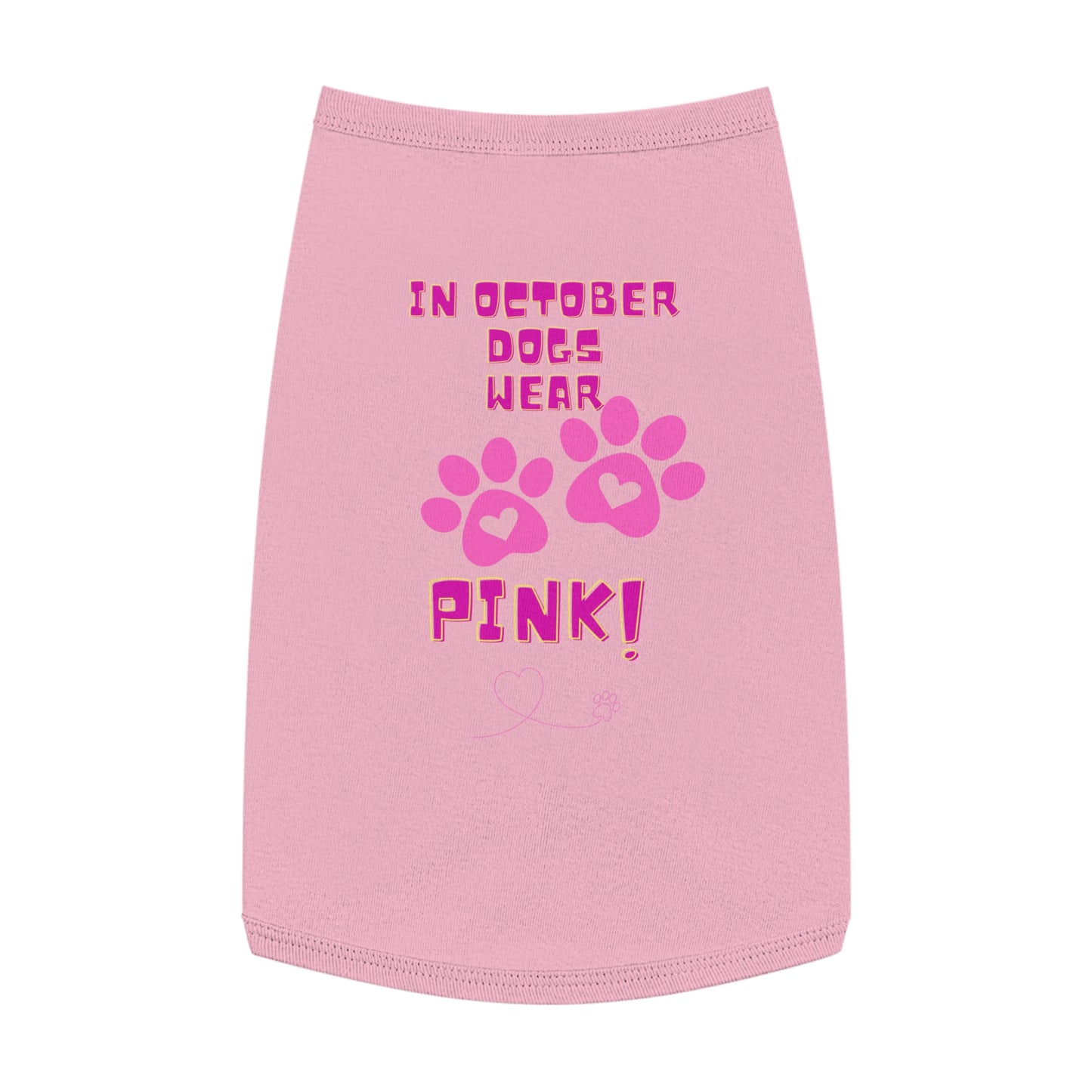 Pet Tank Top - October We Wear Pink