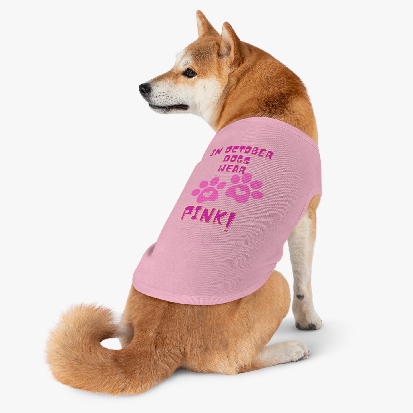 Pet Tank Top - October We Wear Pink