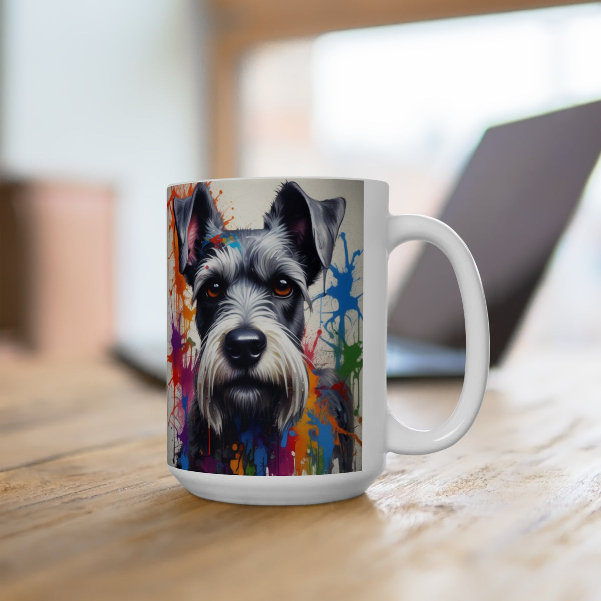 Schnauzer Ceramic Mug, (11oz, 15oz)