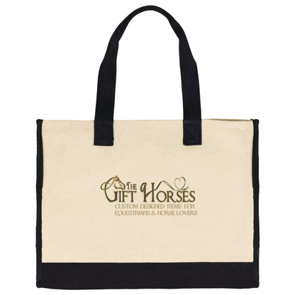 Custom Logo or Design Premium Cotton Tote Bag