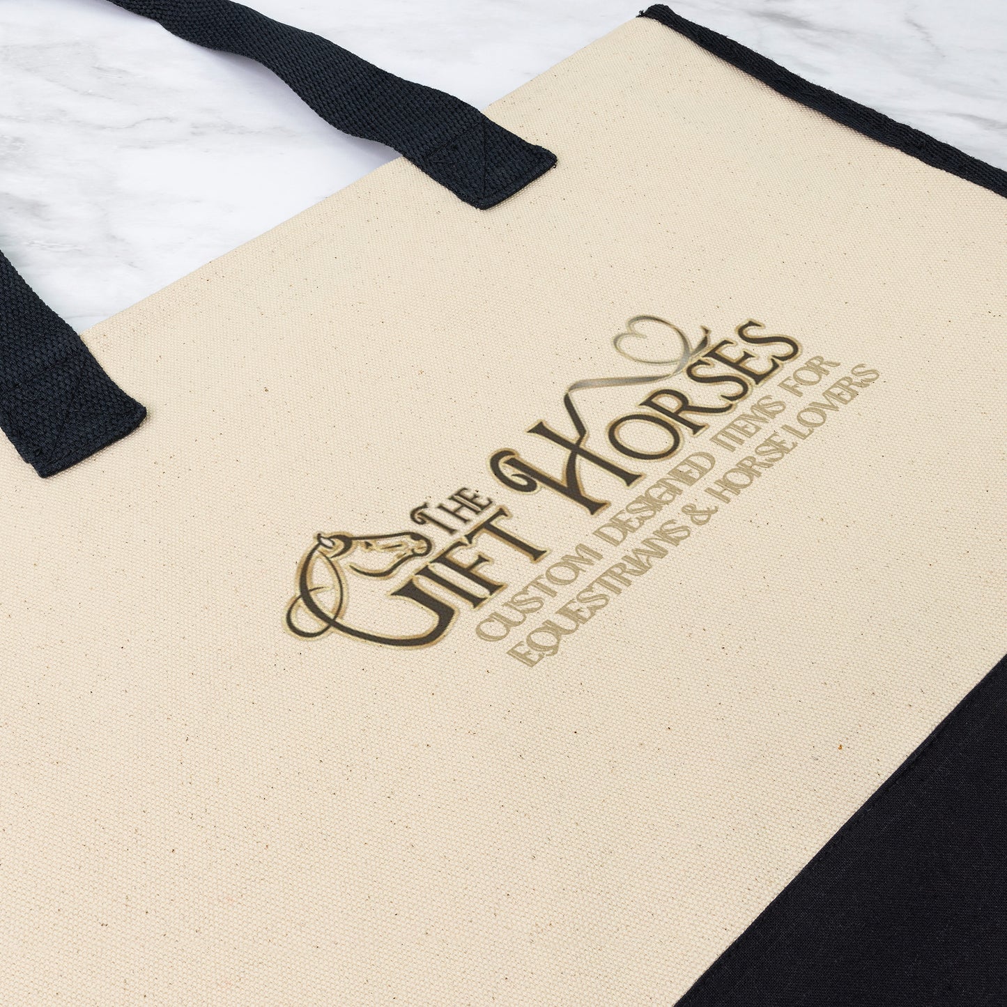 Custom Logo or Design Premium Cotton Tote Bag