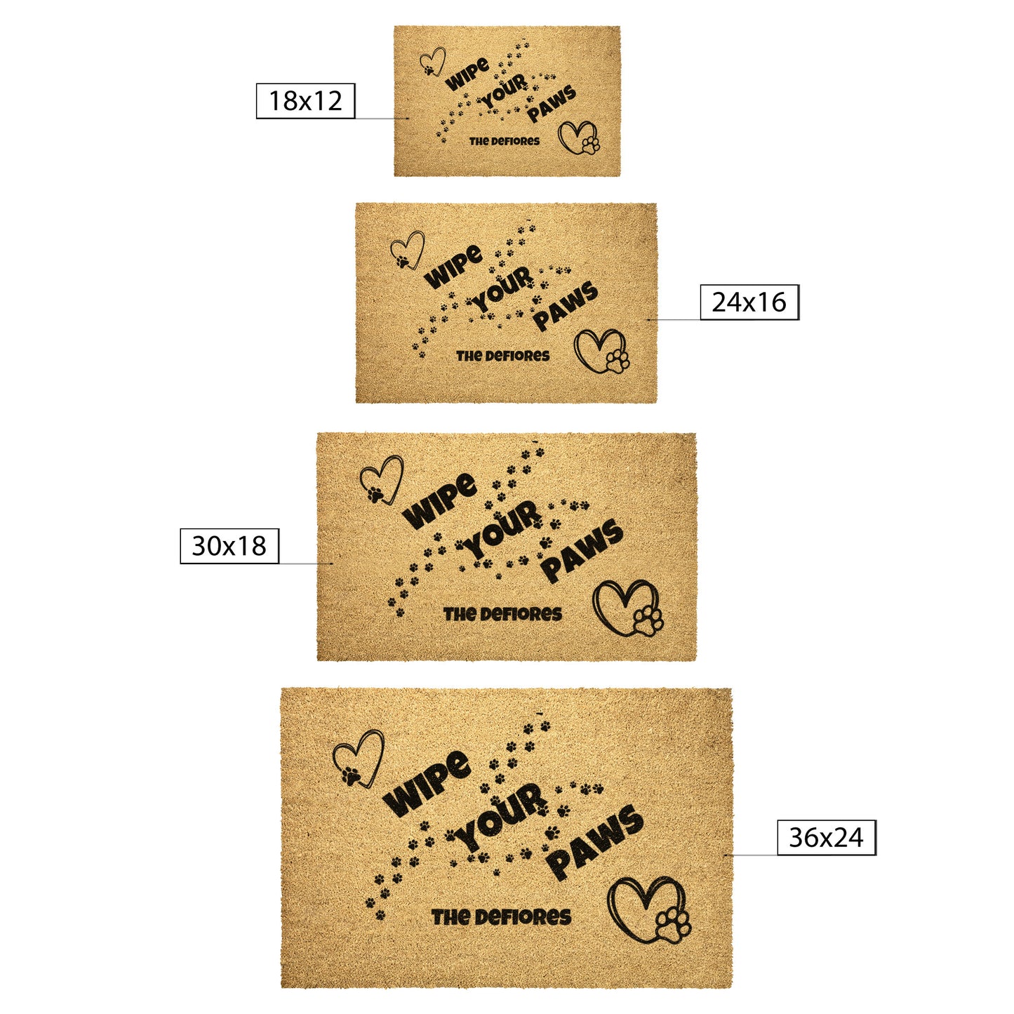 Custom Printed Coir Doormat - Home or Business