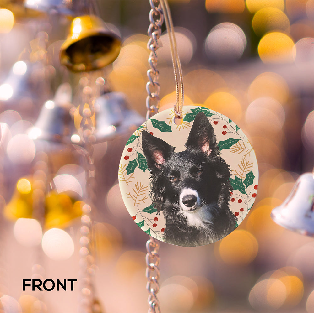 Personalized Gifts | Christmas Ornament | Customize Your Photo, Art, Design or Text -Great Gift for Parents, Grandparents, Newly Engaged, 1st Christmas, Pet Parent, 2022 Ornament