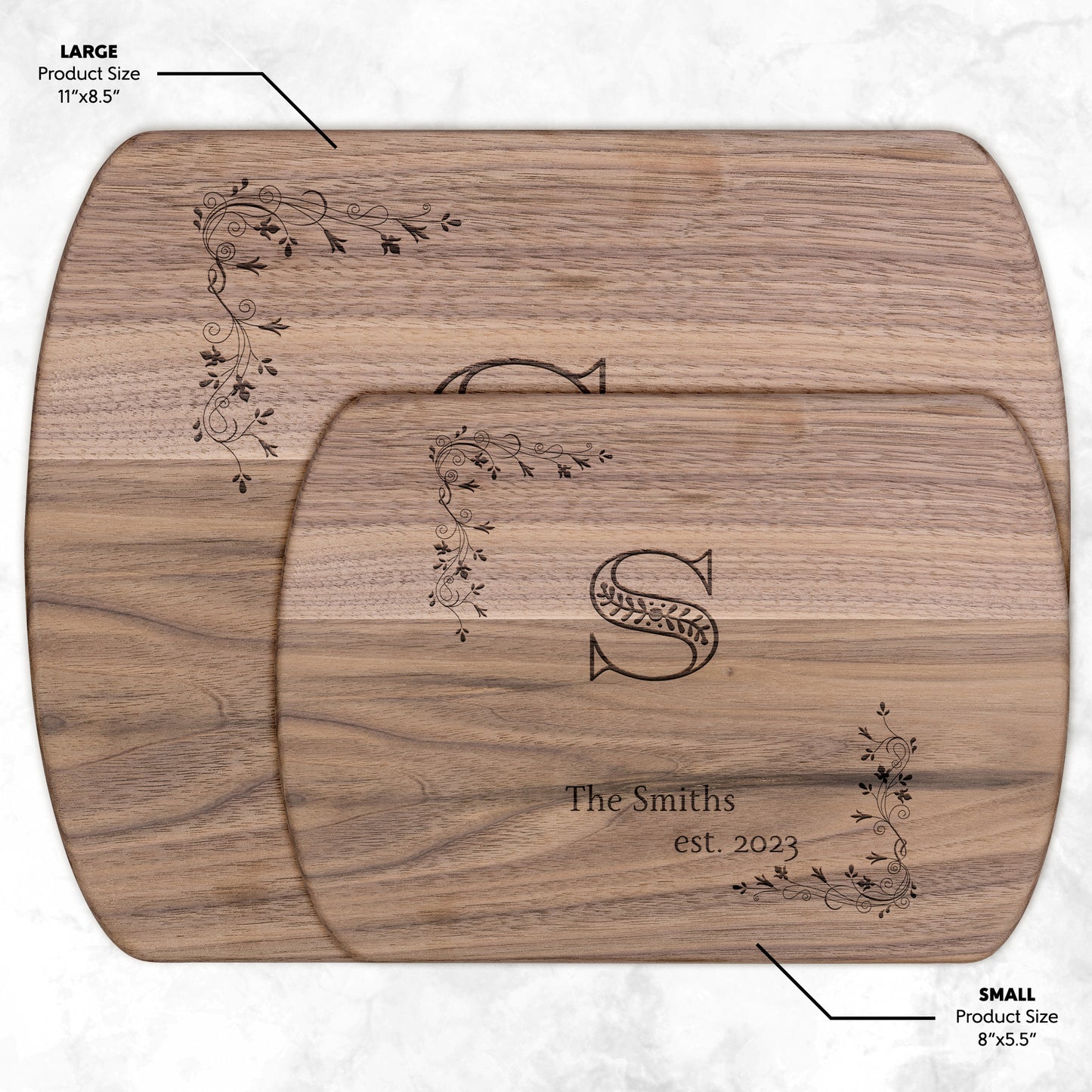 Personalized Hardwood Cutting Boards  -  Create a Unique Gift for Wedding, Housewarming, Christmas