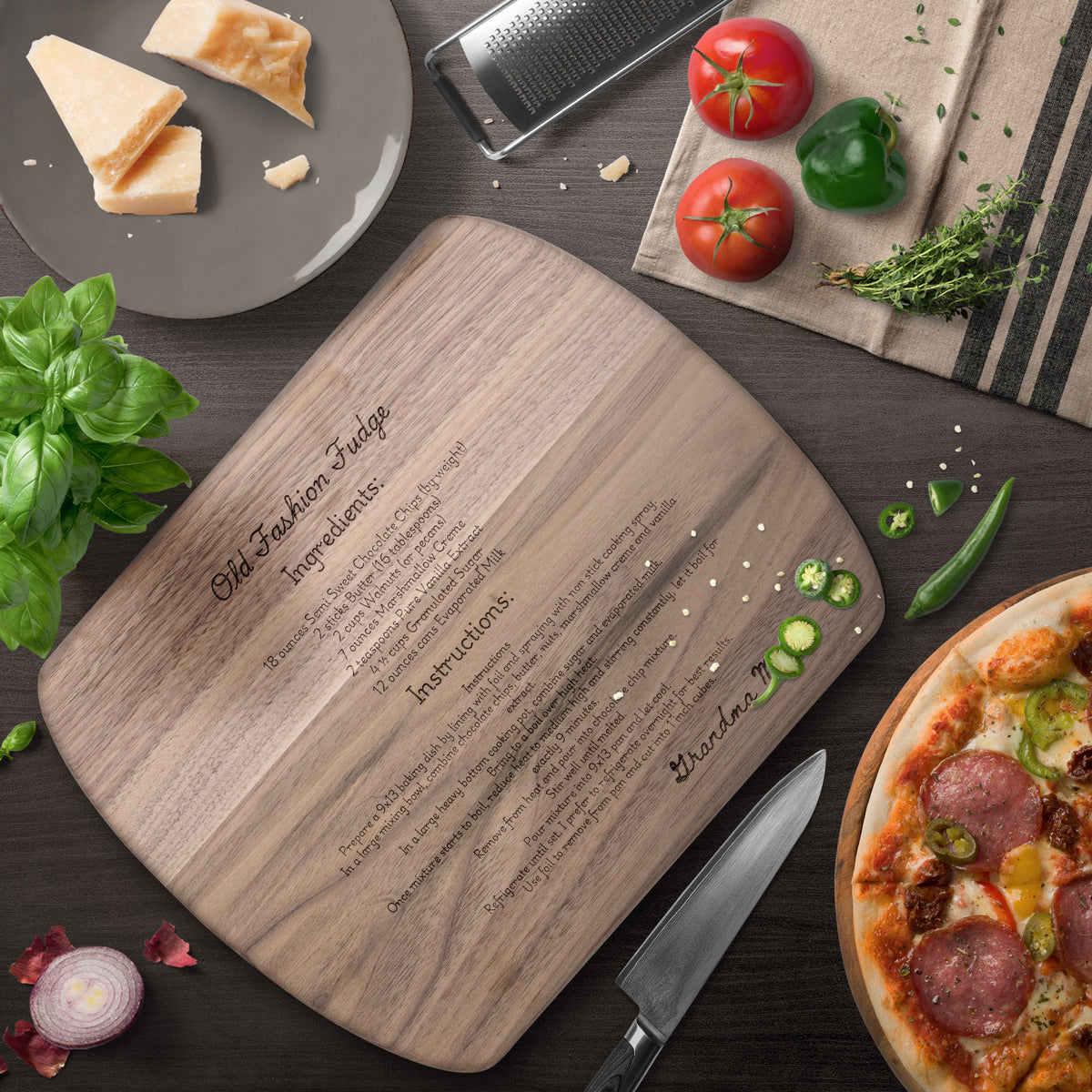 Personalized Hardwood Cutting Boards  -  Create a Unique Gift for Wedding, Housewarming, Christmas