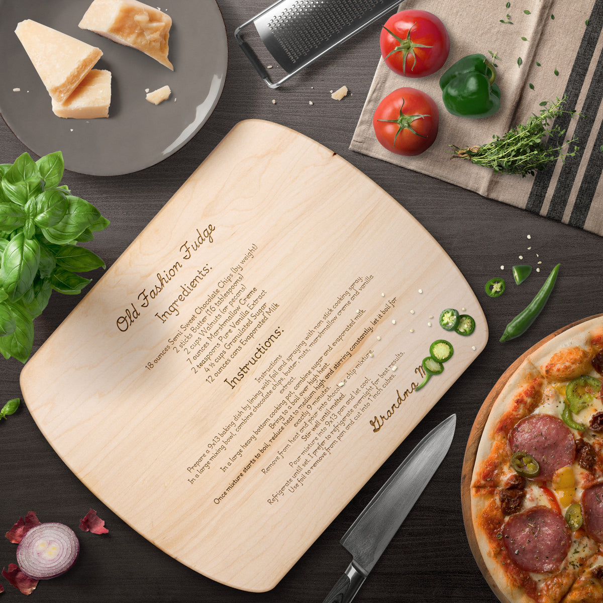 Personalized Hardwood Cutting Boards  -  Create a Unique Gift for Wedding, Housewarming, Christmas