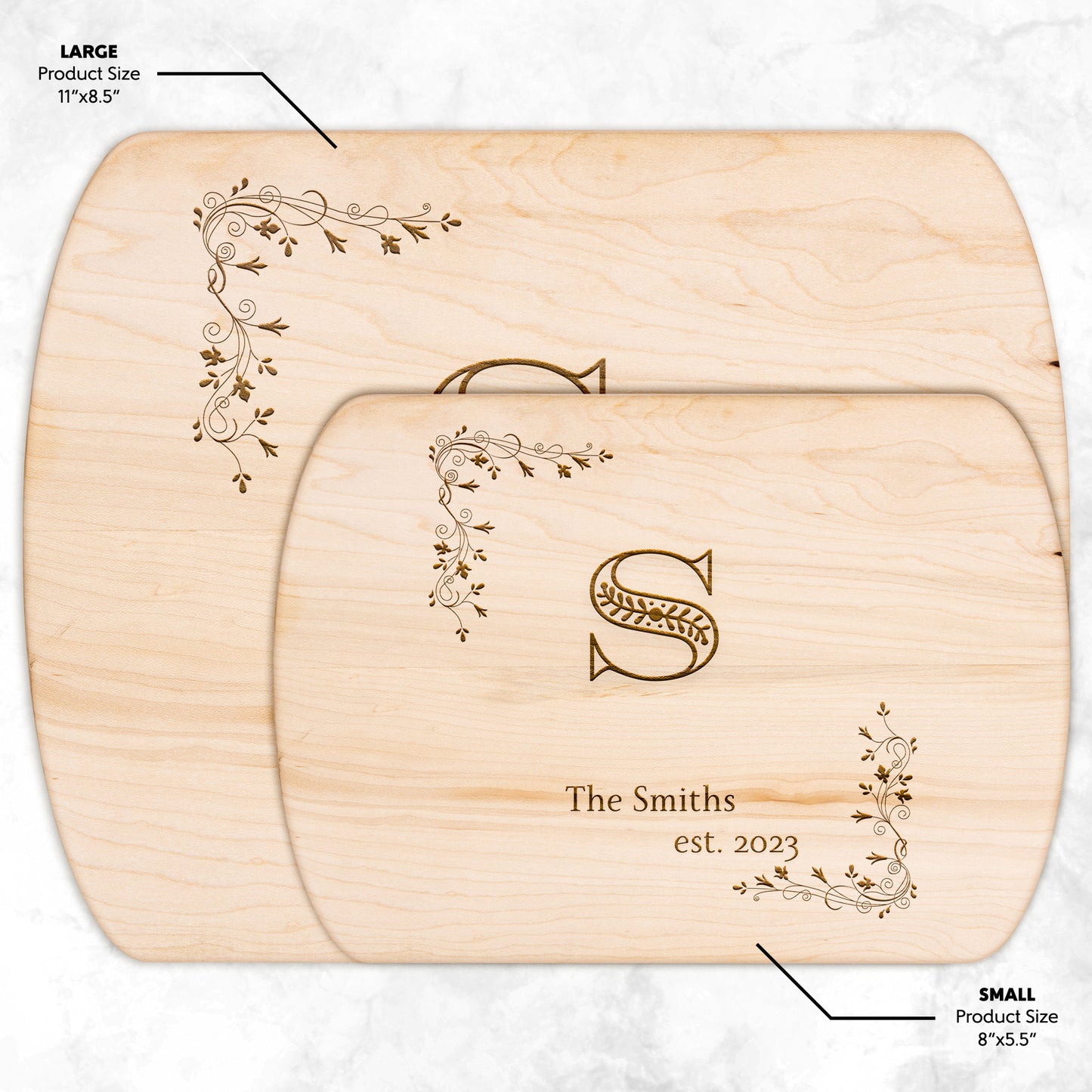 Personalized Hardwood Cutting Boards  -  Create a Unique Gift for Wedding, Housewarming, Christmas