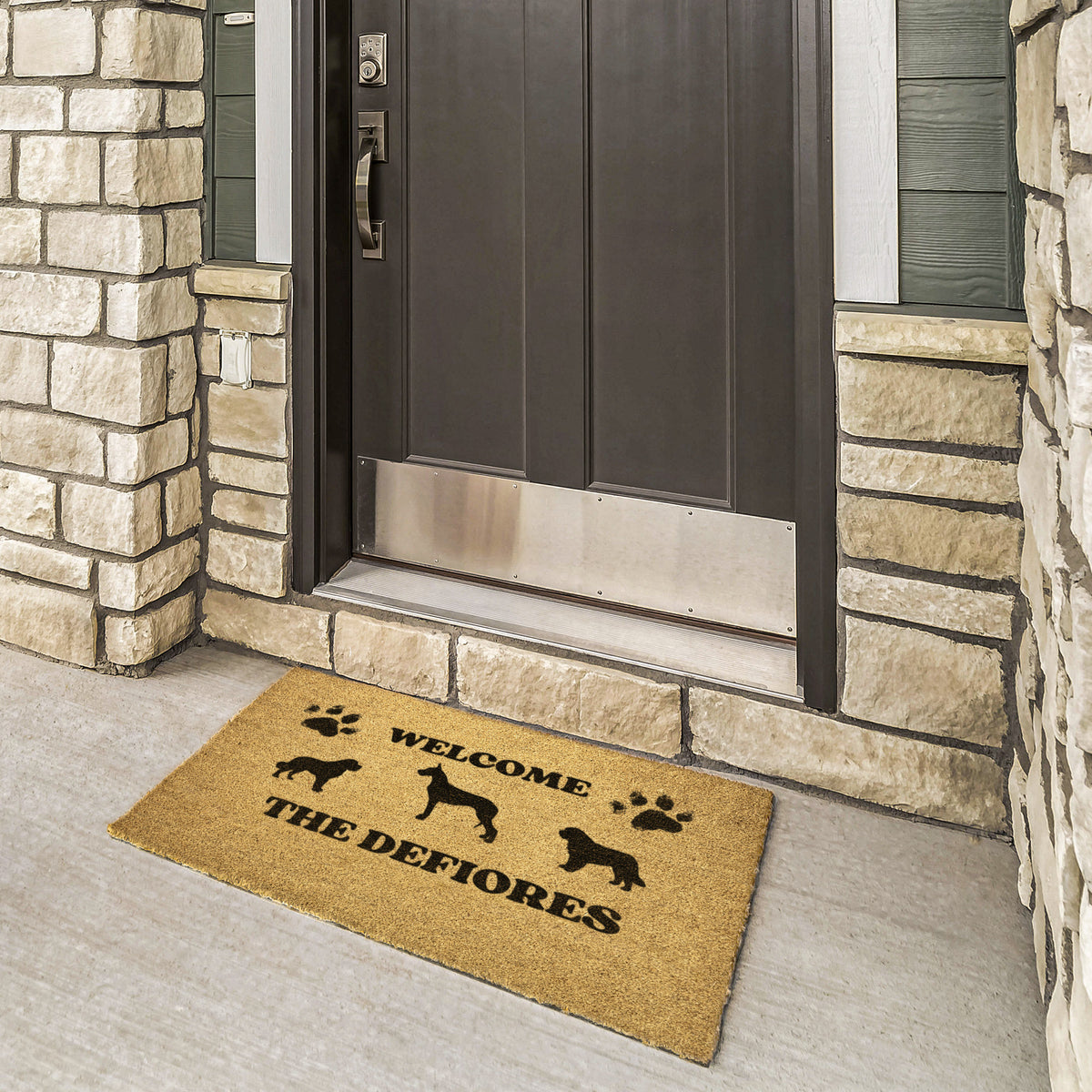 Personalized welcome mat