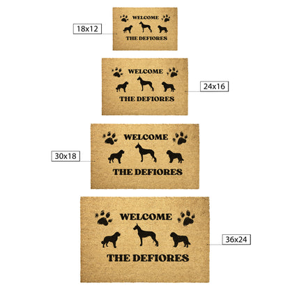 Personalized welcome mat
