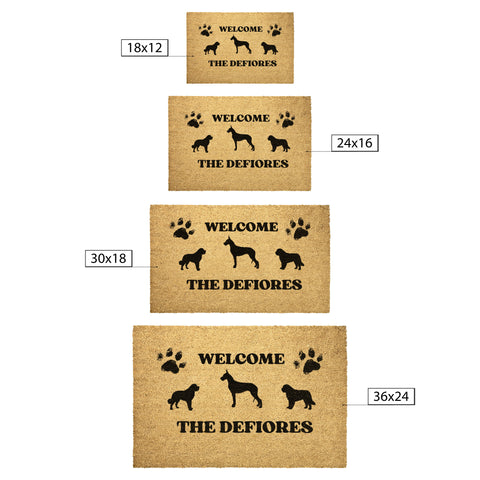 Personalized welcome mat