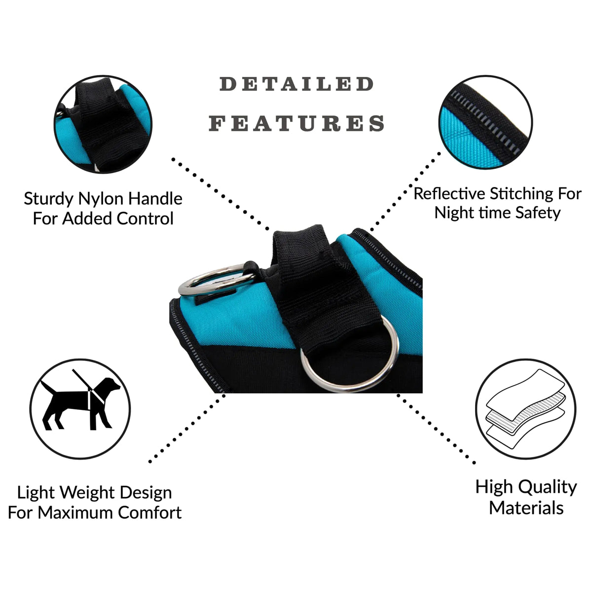 Personalized ID Custom Dog Harness Adjustable Pet Harness Reflective Breathable Vest For Small Large Dog NO PULL Accessories