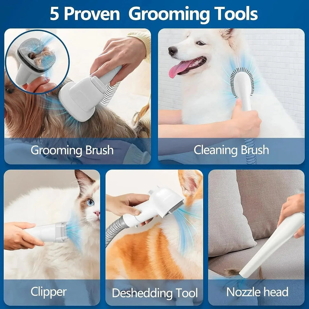 Dog Grooming Vacuum Kit