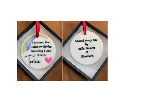 Rainbow Bridge Remembrance Ornament