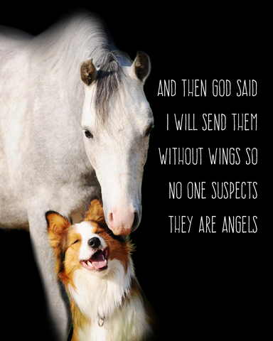 And Then God Said I will Send Them Without Wings....8 x 10" UNFRAMED PRINT