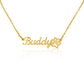 Personalized Pet Remembrance Necklace - Memorial to a Best Friend - No Longer By My Side, Forever In My Heart