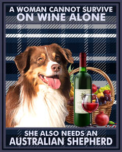 Australian Shepherd Fun Print