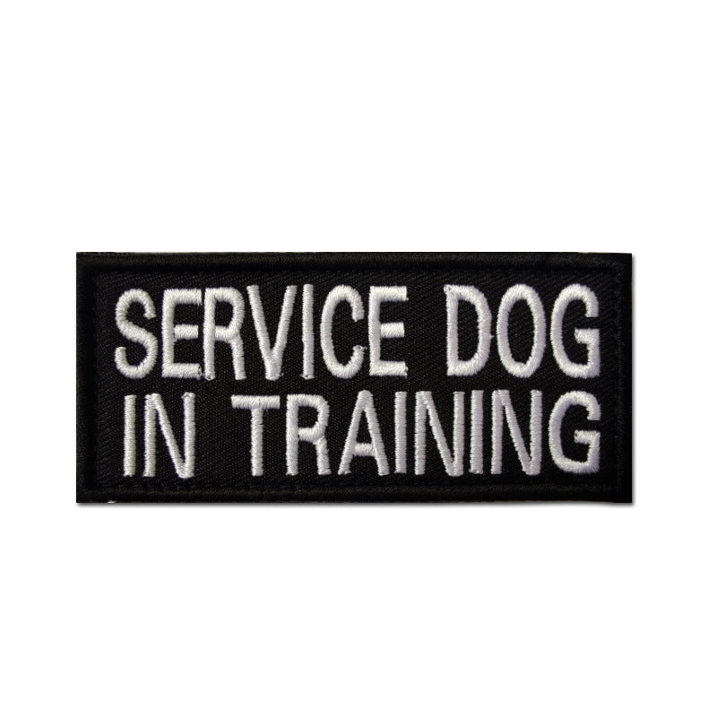 Embroidered Velcro Pet Dog Carrier Sticker Stamp Service Dog