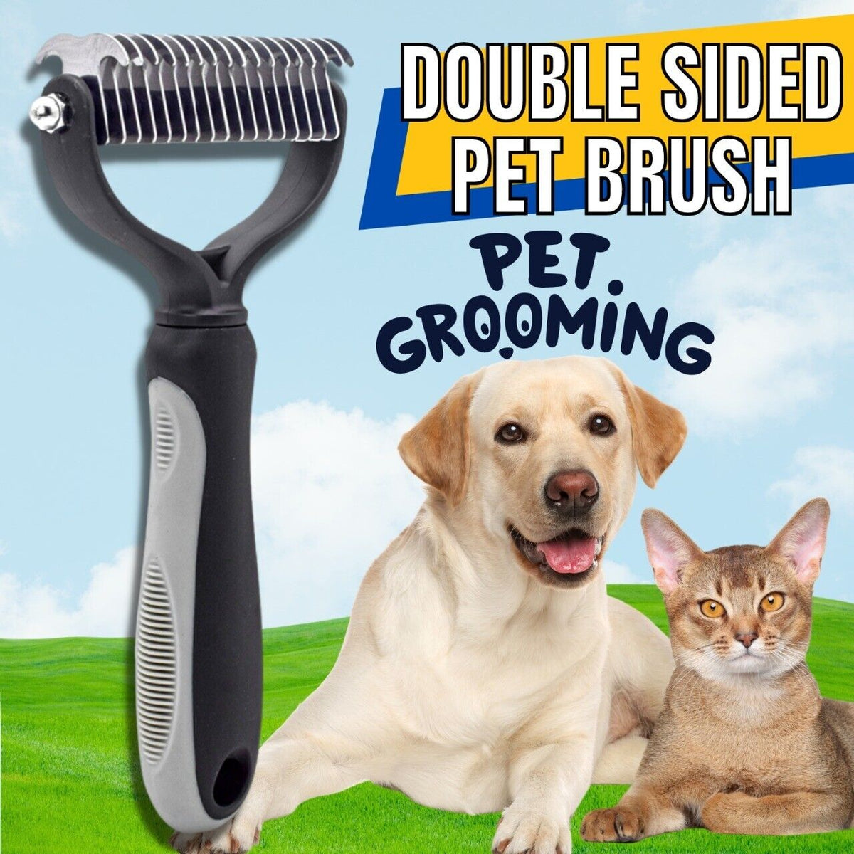 Pet Deshedding Brush Dog Cat Hair Remover