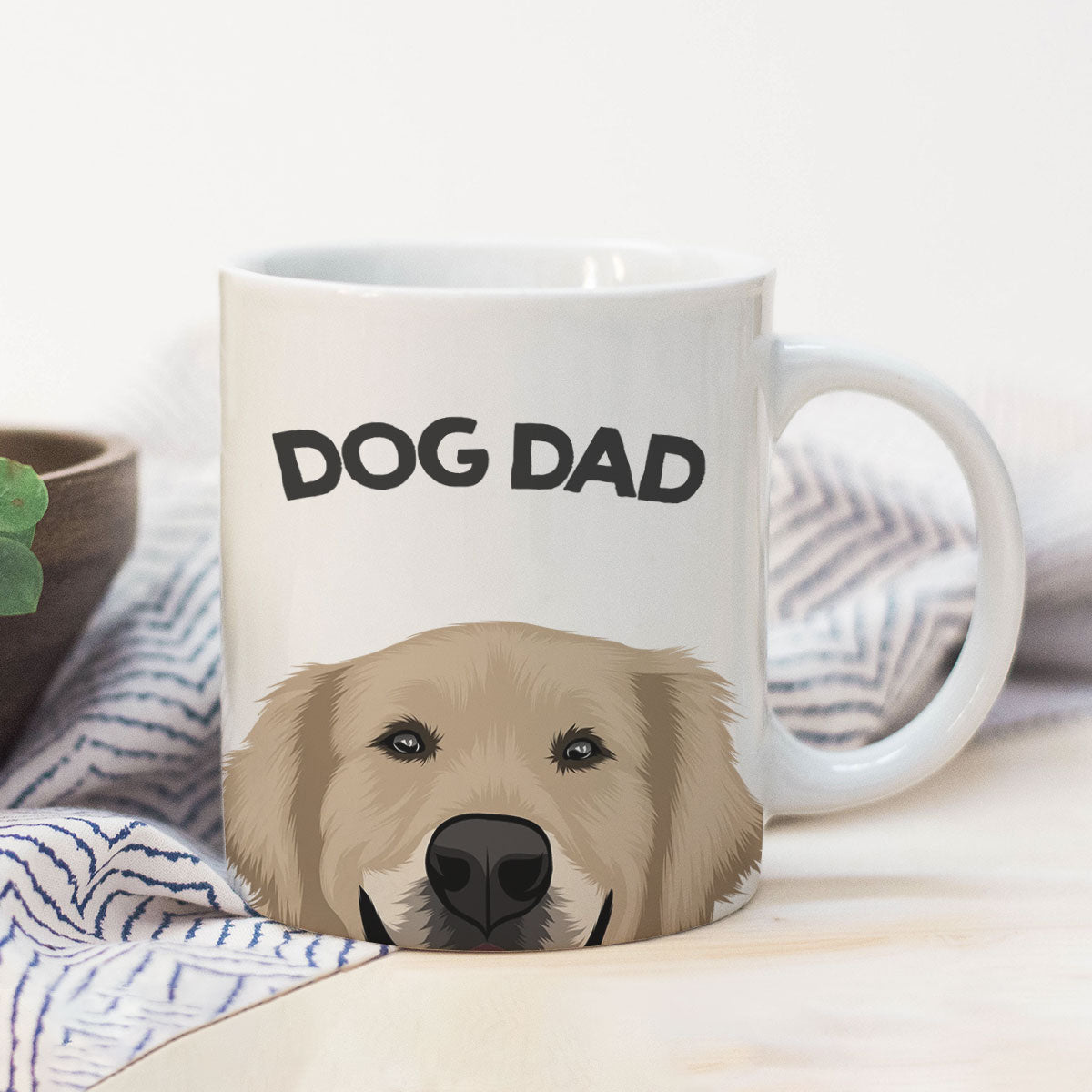 Custom Dog Dad Mug - Your Dog Picture - Father's Day, Birthday or Any Day Great Gift for Dad