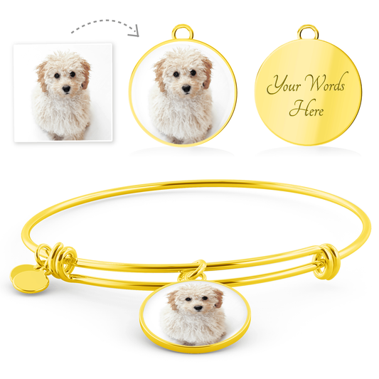 Eternal Bond: Personalized Photo & Message Circle Bangle