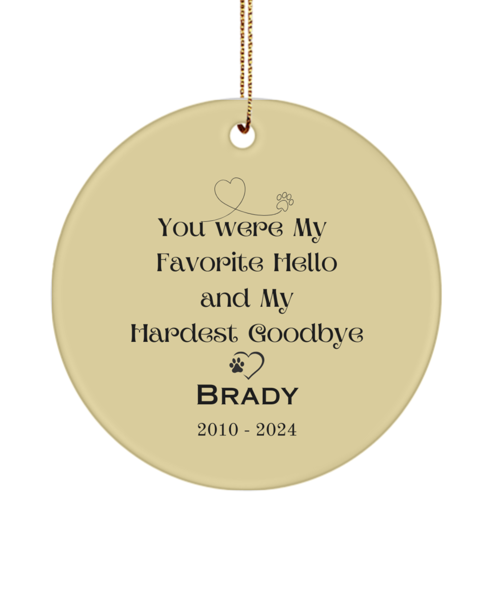 Pet Ornament -Customizable - Personalized - Photo Ornament - Great Gift, Pet Memorial, Family Portrait