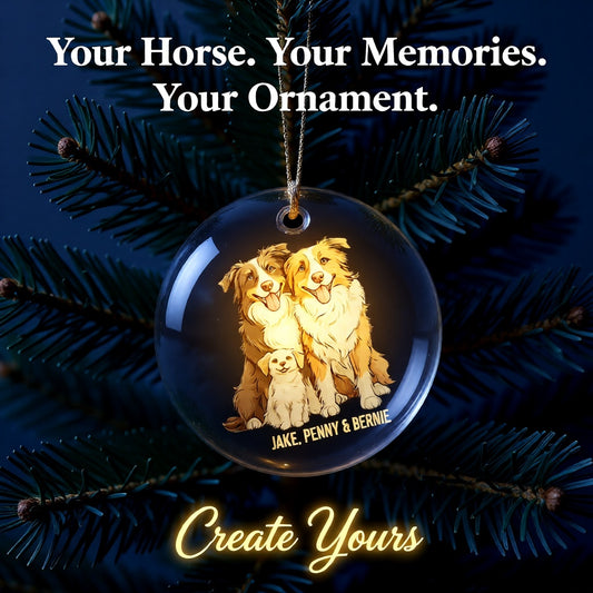 Personalized Glass Pet Ornament