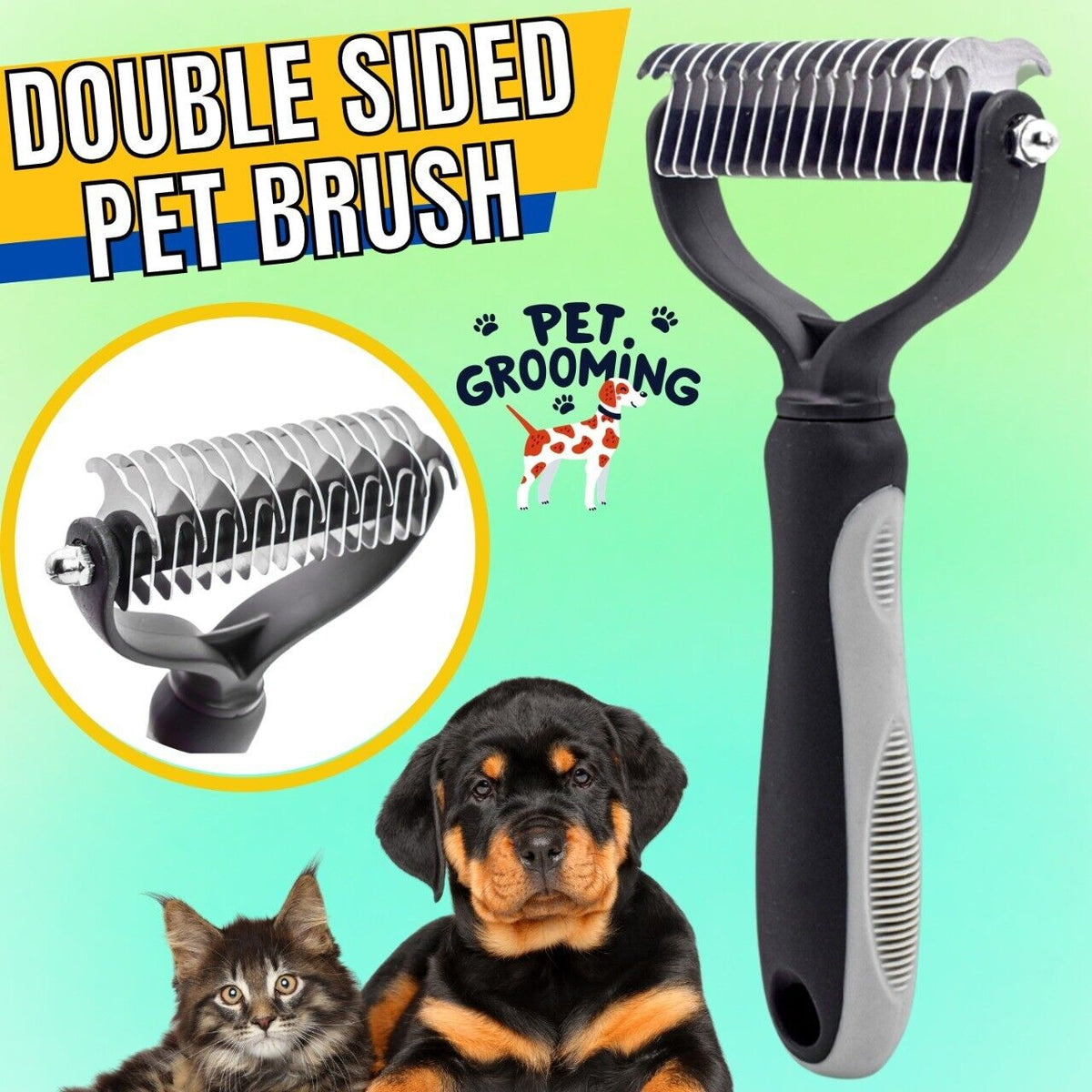 Pet Deshedding Brush Dog Cat Hair Remover