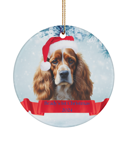 Santa Dog Christmas Ornament | Choose from 200+ Breeds | Personalized Holiday Gift for Dog Lovers