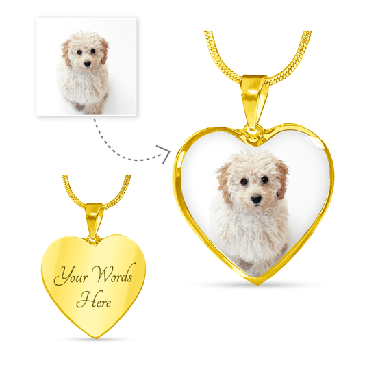 Eternal Bond: Personalized Photo & Message Heart Pendant