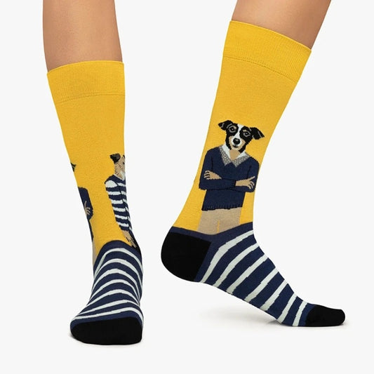 Colorful Fun Cartoon Dog Socks - Put  Your Best Paw Forward