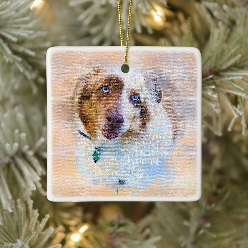 Personalized Gifts | Photo Ornament | Customize Your Photo, Art, Design or Text -Great Gift for Parents, Grandparents, Newly Engaged, 1st Christmas, Pet Parent, 2021 Rectangular Ornament