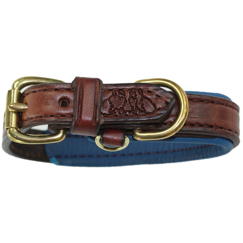 Leather Pet Collar |Brown Leather Collar | Large Collar |Havana Brown Collar |Amish Dog Collar |Stitched Dog Collar|Pet Collar Hardware
